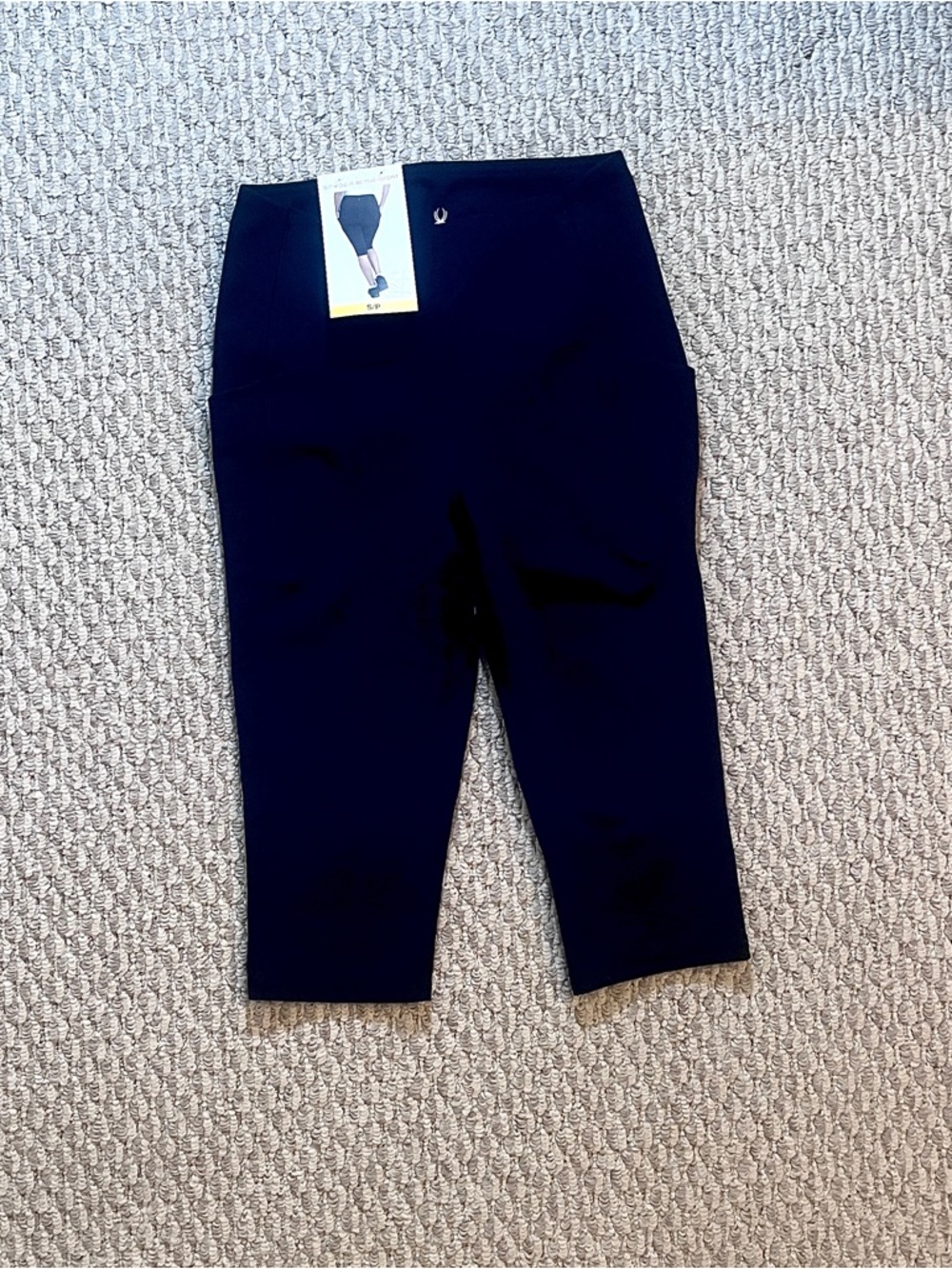 NWT Spyder High-Rise Capri with Pockets - Size S- Black - Gym - Yoga- Running